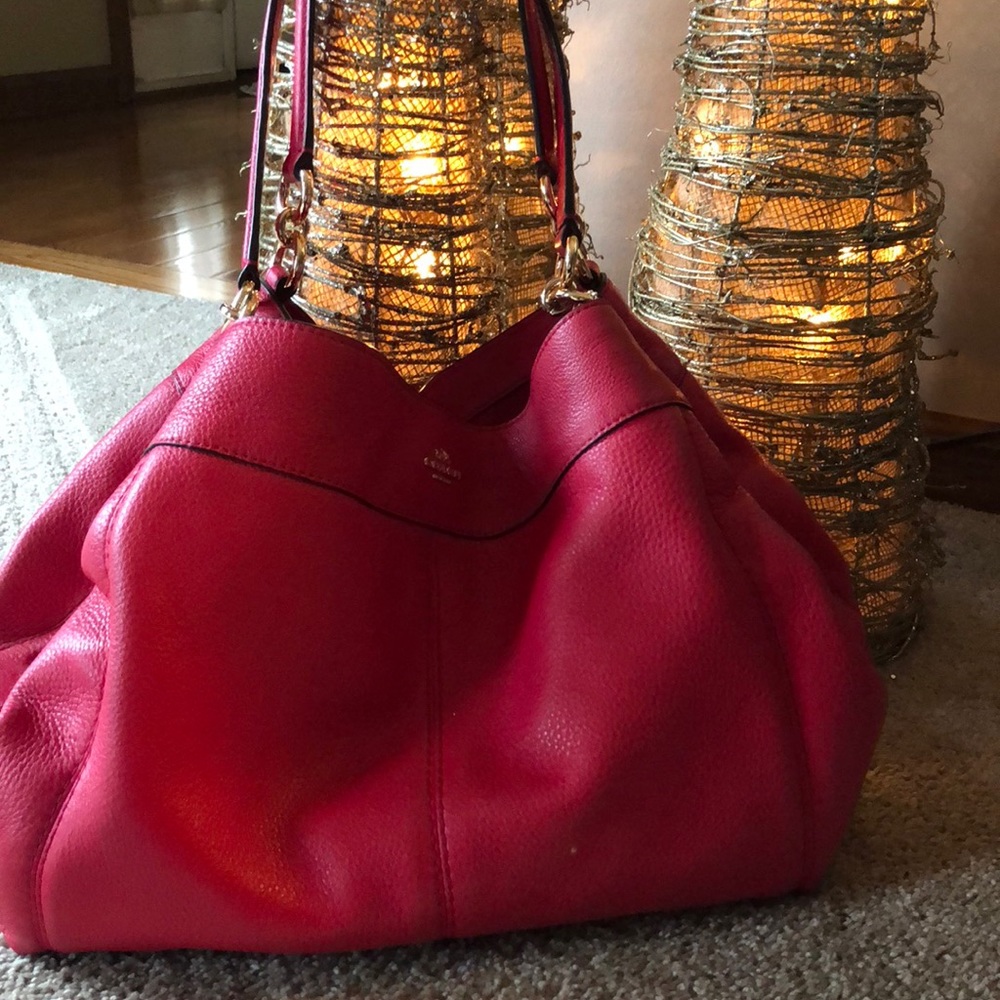 Authentic Coach bag (raspberry color) 👛